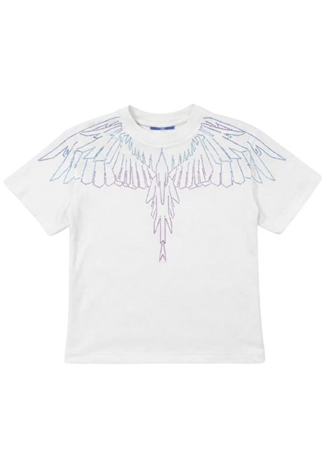 T-shirt bambina bianca in cotone MARCELO BURLON | GTH110BIANCO